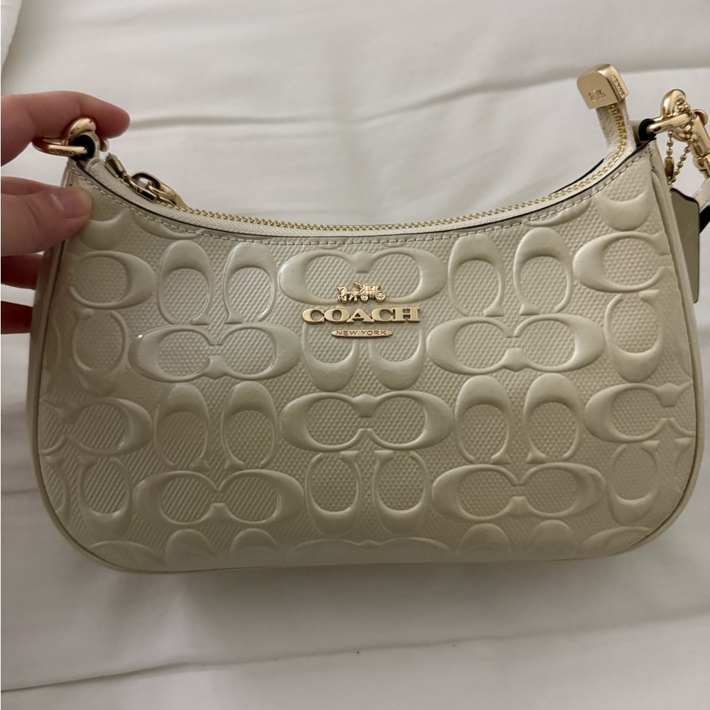 Coach signature leather Teri shoulder bag